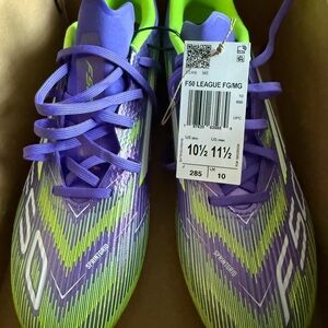 adidas Purple and Green Athletic Shoes